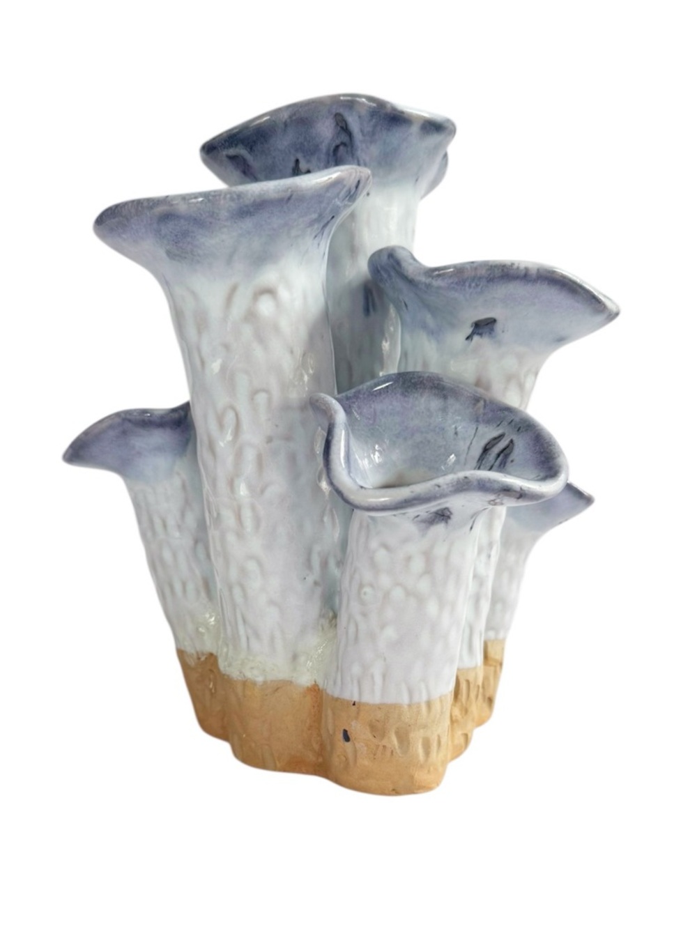 Handmade Glazed Stoneware Tulipiere Vase - Picture 2 of 9